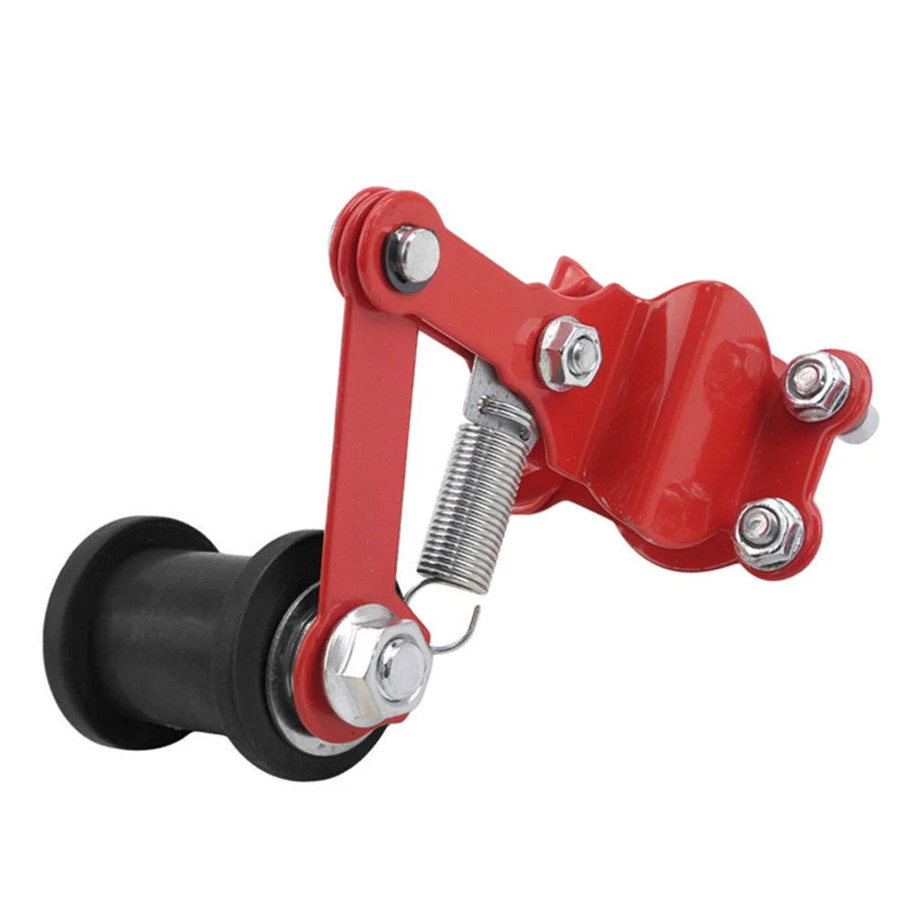 Chain Tensioner Roller Adjuster for Universal ATV Dirt Bike (Red/Black)