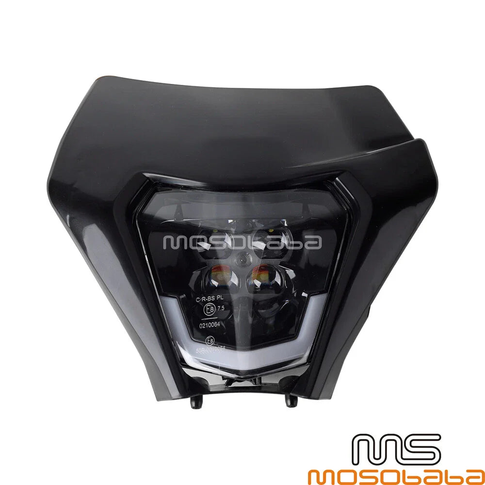 Universal Black Headlight LED Light for KTM EXC 250 300 350 450