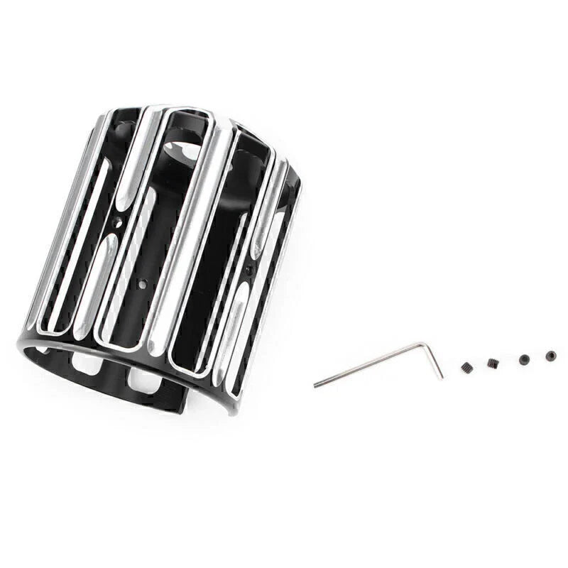 Black Aluminum Oil Filter Cover Cap Trim for Harley Twin Cam Dyna (2000-2017)