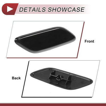 Front Right Washer Nozzle Cover for Honda CR-V MK3 Facelift 2009-2011 Black