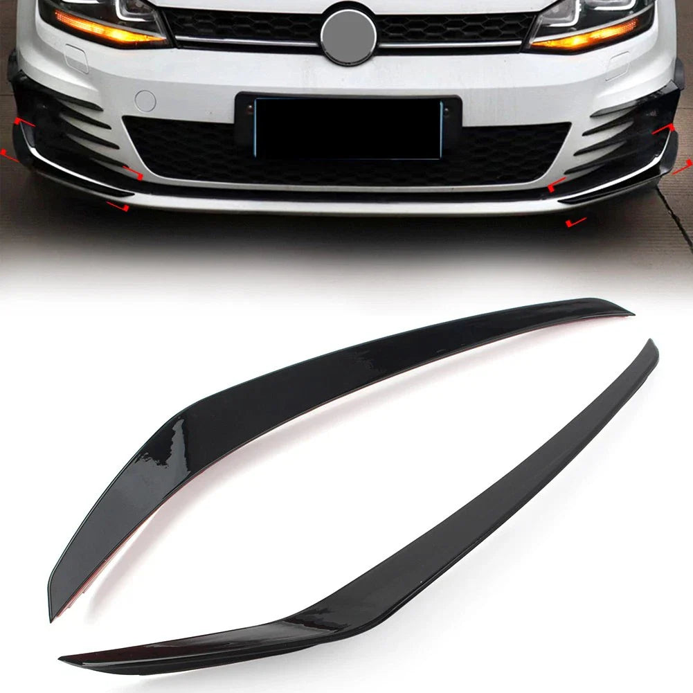 Glossy Black Front Bumper Side Air Vent Trim for VW Golf 2013-2016 (2013-2016)