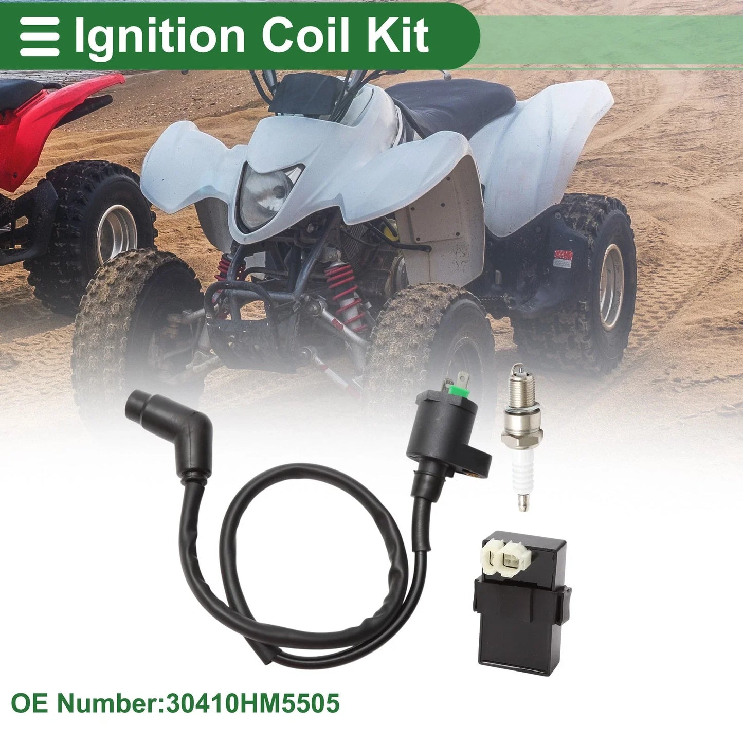 Ignition Coil Set for Honda FourTrax 300 TRX300 2x4 (1994-1997)