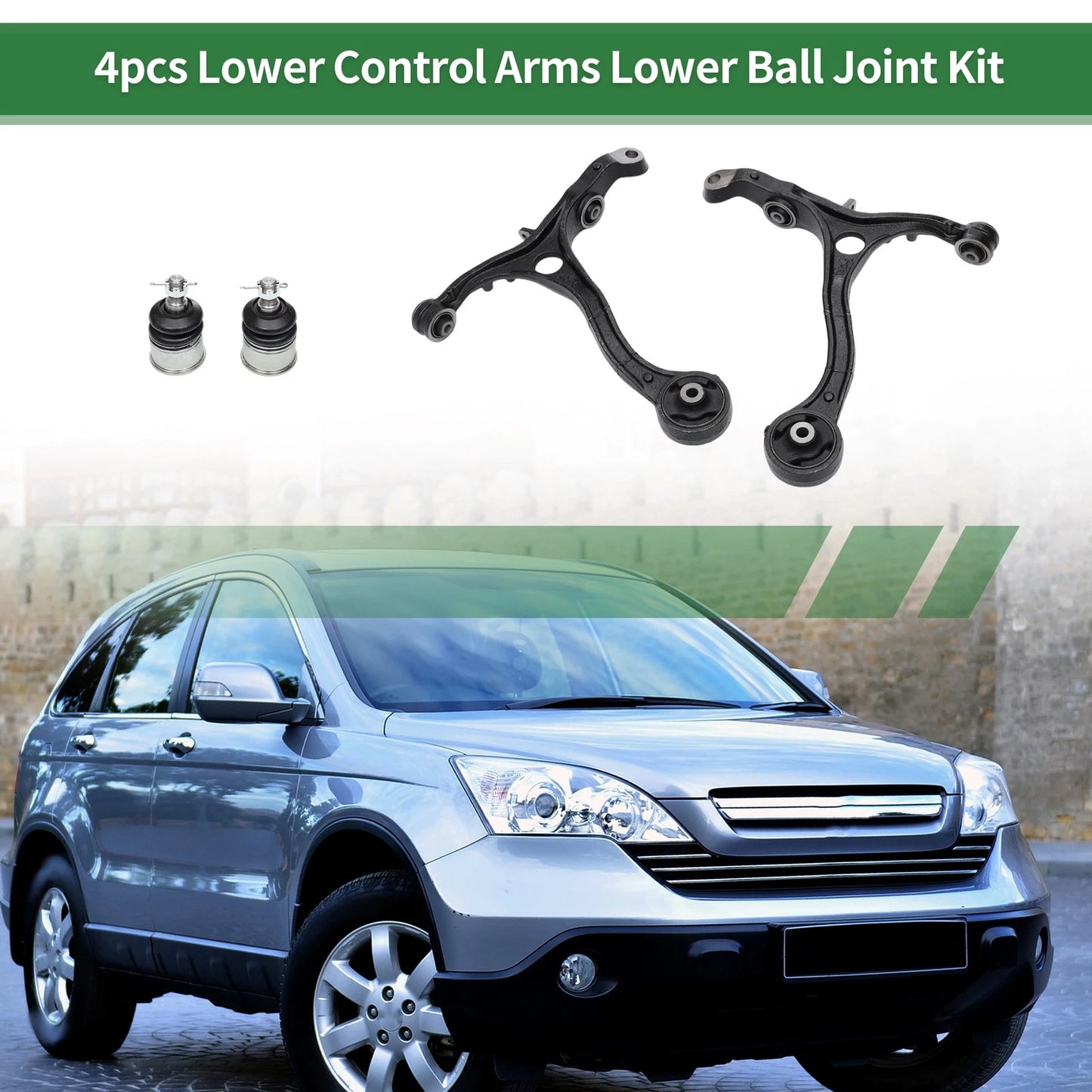 4pcs Front Suspension Kit Control Arm Ball Joint for Honda Accord (No.K500081)