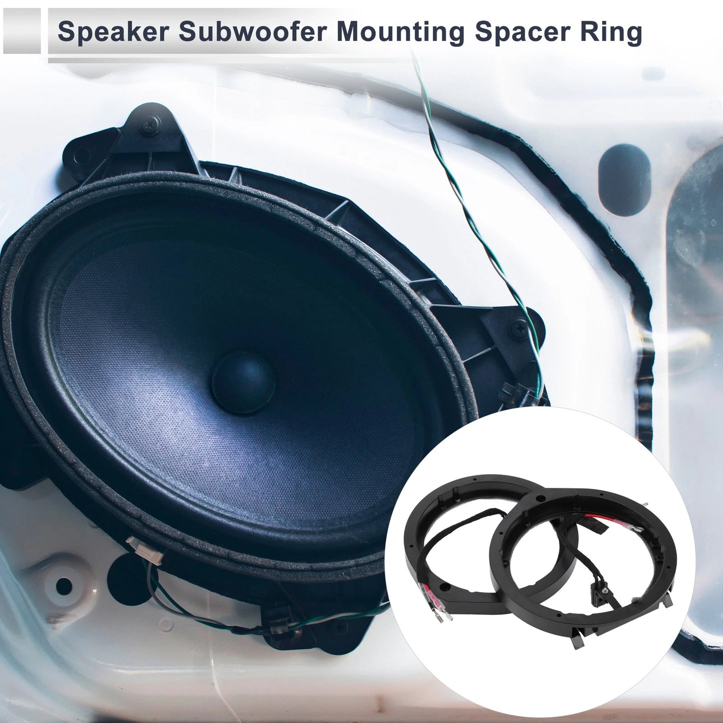 Set of 2 Speaker Spacer Rings for Honda 13-24 6.5" Tweeter Adaptors