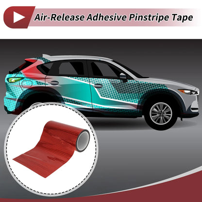 Pinstripe Tape 180mm for Car Motorcycle Boat (1 Pcs) - Laser Red