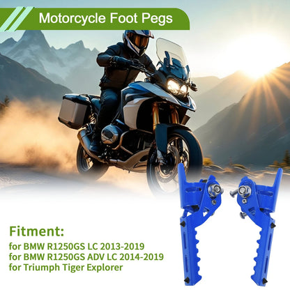 Foot Pegs for BMW R1250GS LC (2013–2019) - Blue, 1 Pair