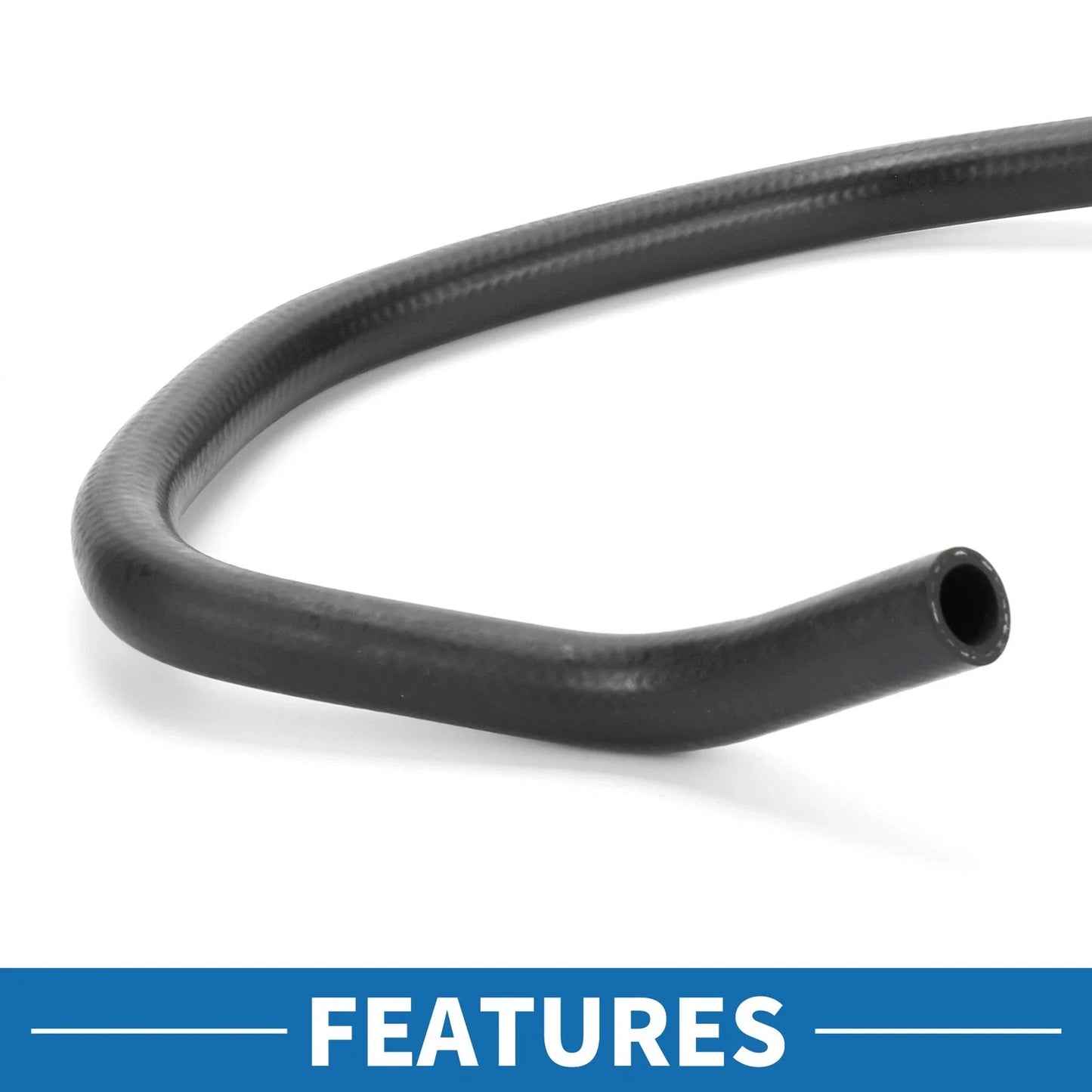 Radiator Hose 1 Pc for BMW 740Li (2013 - 2015) Rubber Black