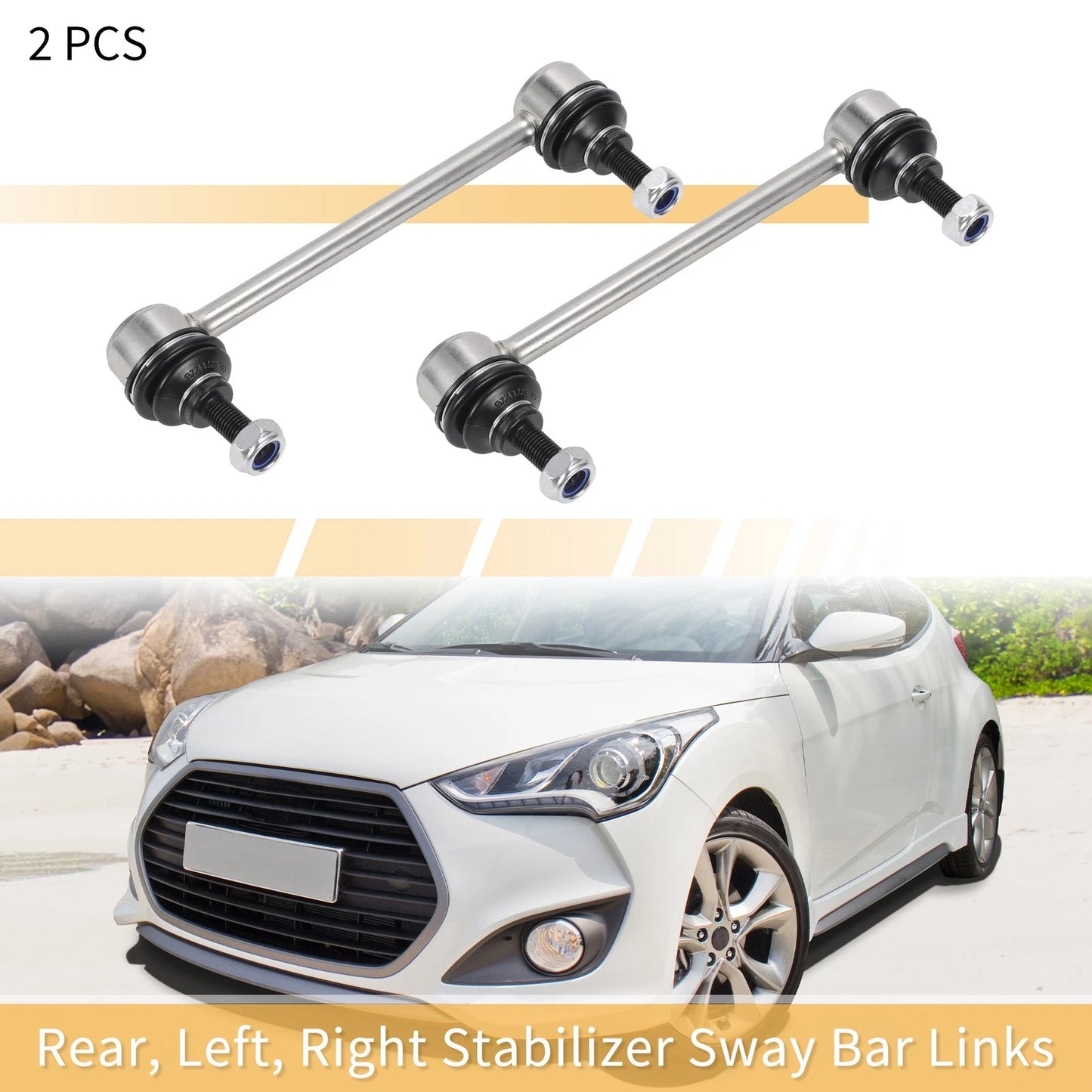 2pcs Rear Sway Bar Link for Hyundai Elantra (2007–2010) No.K750102