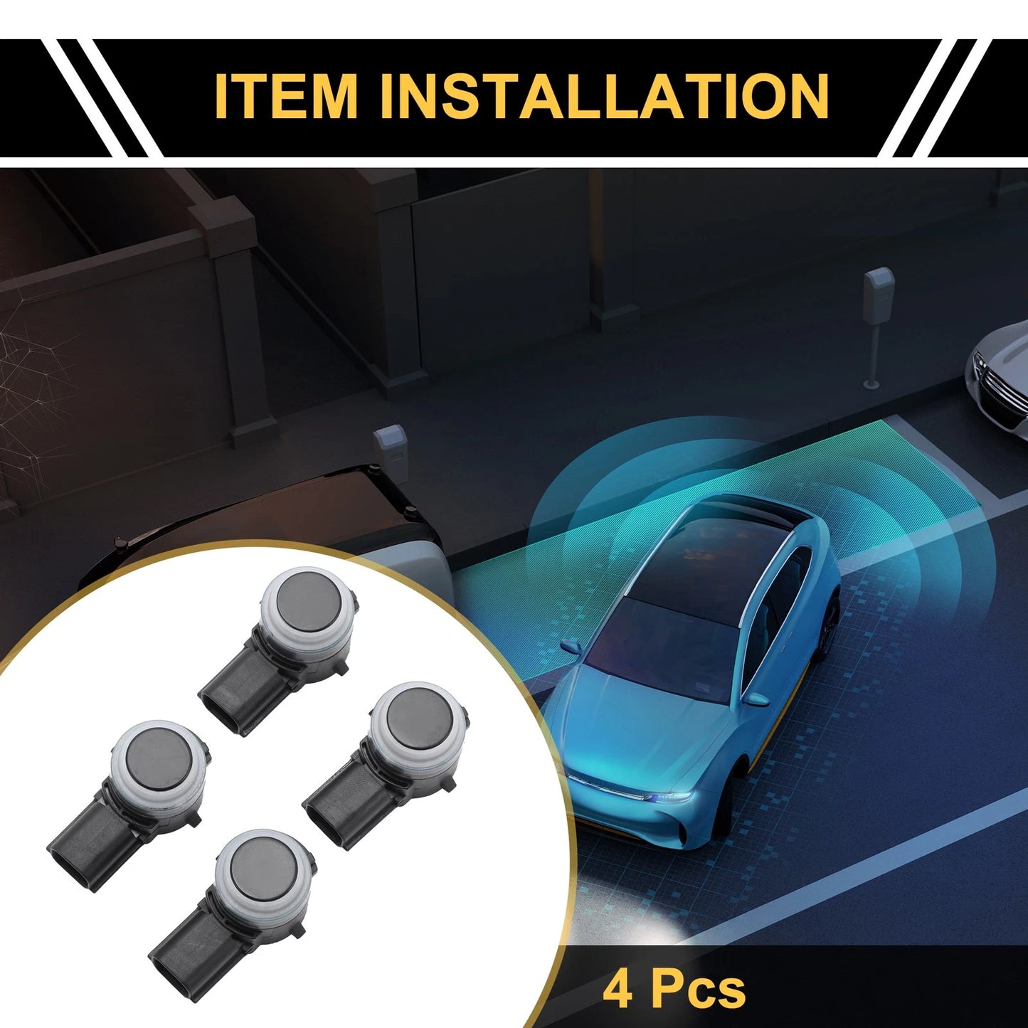 4X Bumper Reverse Backup Parking Sensor for Ford Ranger (2019–2023)
