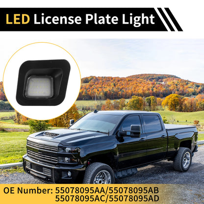 2pcs License Plate Light for Dodge Ram 1500 2500 3500  White Lens