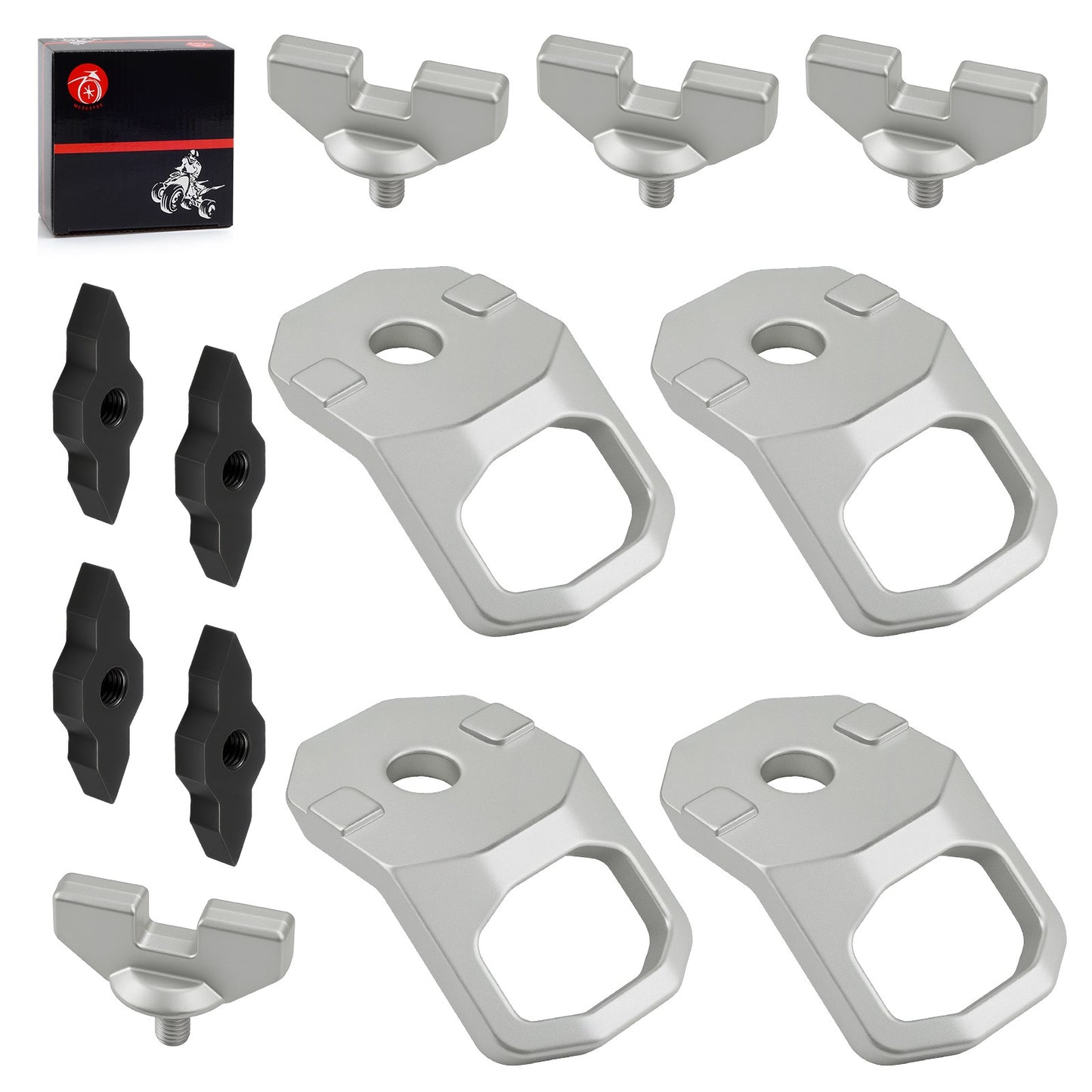 Set of 4 Lock and Ride Max D-Rings for Polaris Xpedition (2024–2025)