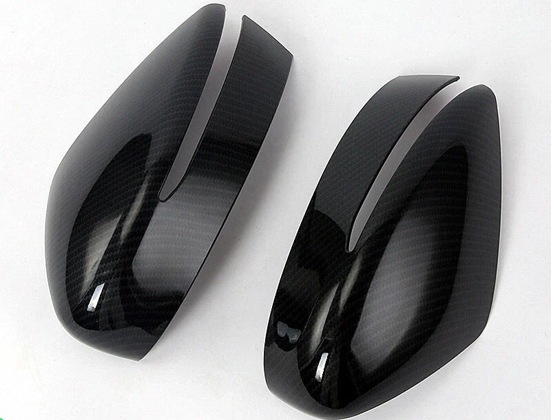 2 x Carbon Fiber Mirror Side Lid Cover Trim for Nissan Kicks (2016–2020)