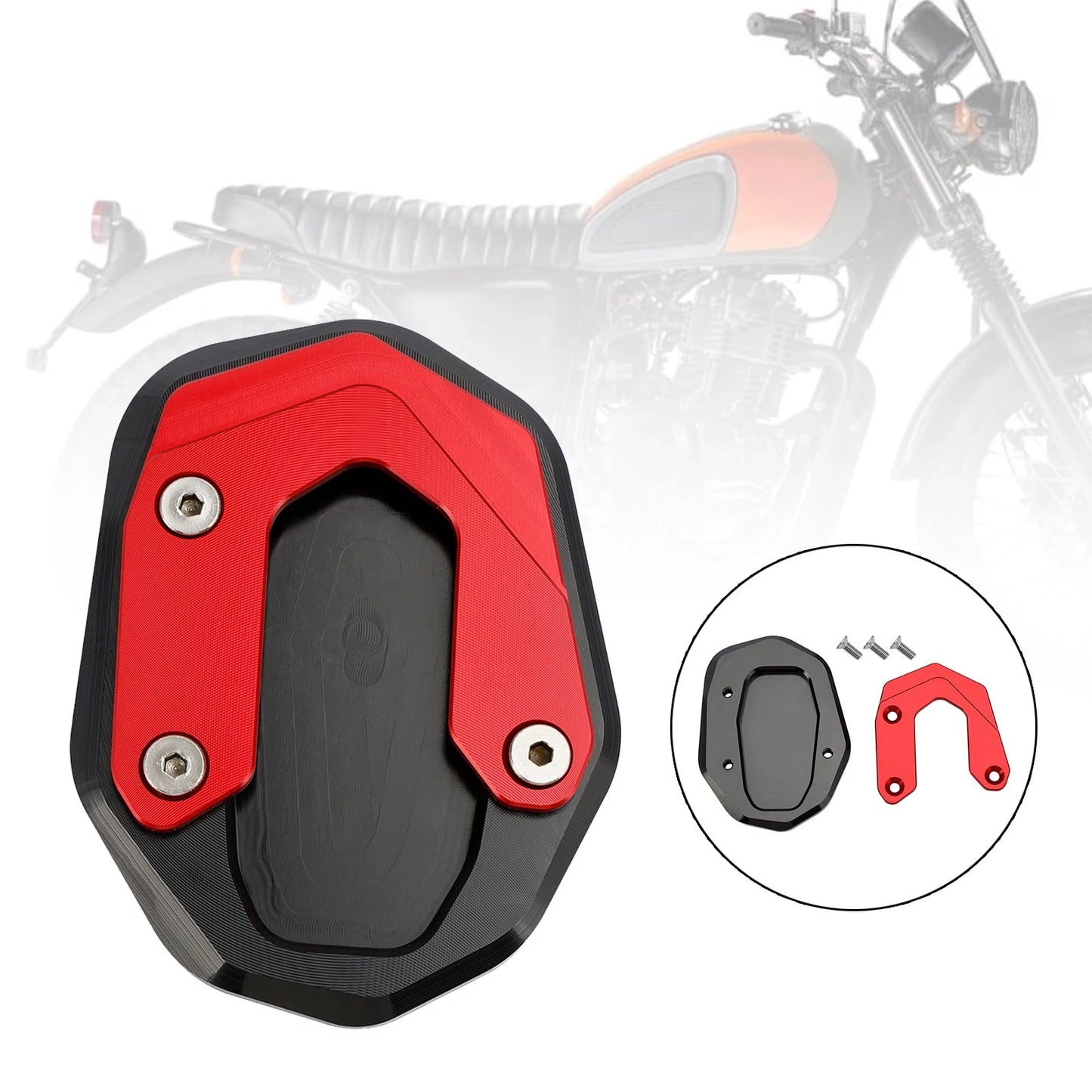 CNC Rear Set Adapter Plate Footrest for Yamaha YZF R3 R25 (2013–2016)