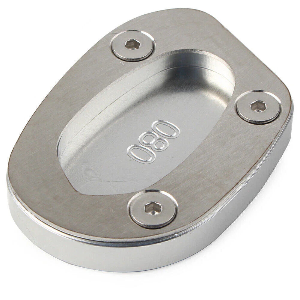 Kickstand Side Stand Enlarger Plate for Speed Twin 1200 (2019-2021) Silver