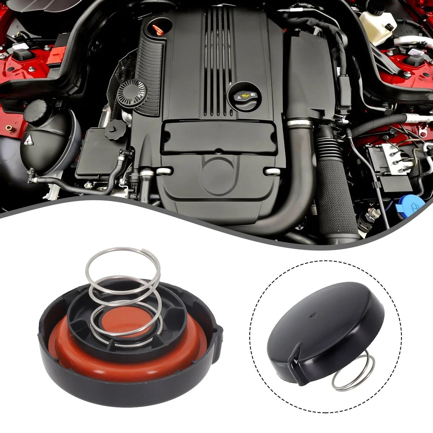 PCV Valve Cover With Membrane / 2.2L for Mercedes C-Class W204/ML