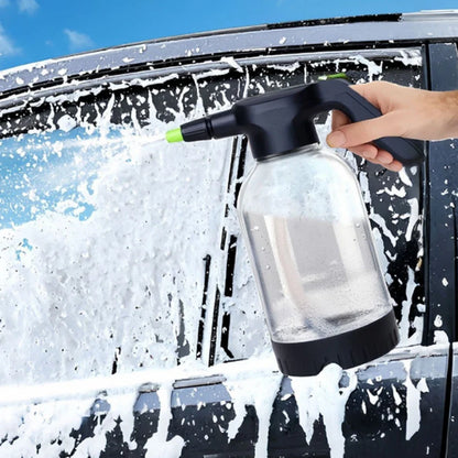 Electric Car Wash Spray Bottle 2L Adjustable Foam Nozzle for Garden
