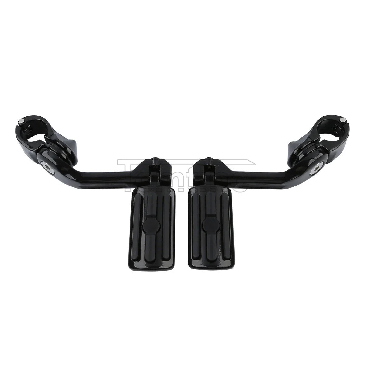 1 1/4" 32mm Black Angled Highway Foot Peg Mount for Harley