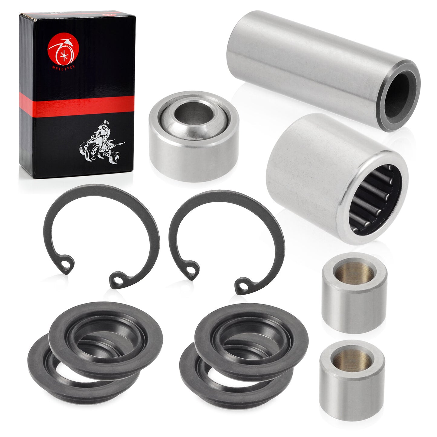 Set of 4 Front A Arm Bearing Bushings for Kawasaki KFX700 (2004–2011)