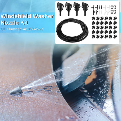 Windshield Washer Nozzle Kit for Dodge Grand Caravan (2008–2017) 4805742AB