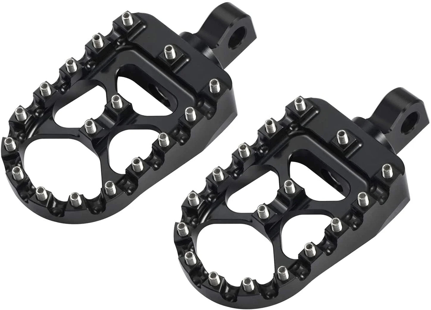 Wide Foot Pegs MX Style for Harley Dyna Sportster Iron 883 Fatboy Bobber (2004-2023)
