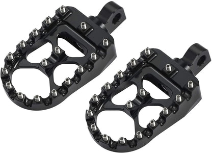 Wide Foot Pegs MX Style for Harley Dyna Sportster Iron 883 Fatboy Bobber (2004-2023)