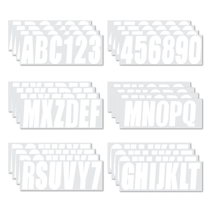 Set of 4 Custom 3" Boat Registration Numbers & Letters Decals