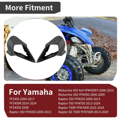 Set of 2 Headlight Cover Trim for Yamaha Raptor 700 YFZ450 (2006–2014)