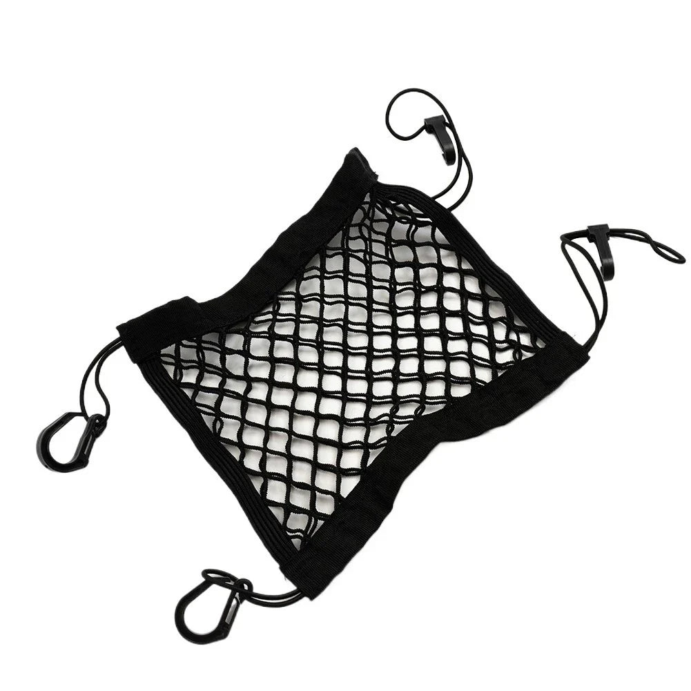 2 x Motorcycle Cargo Net Tool Accessory Car Hook Hold Bag Mesh Plastic Hooks