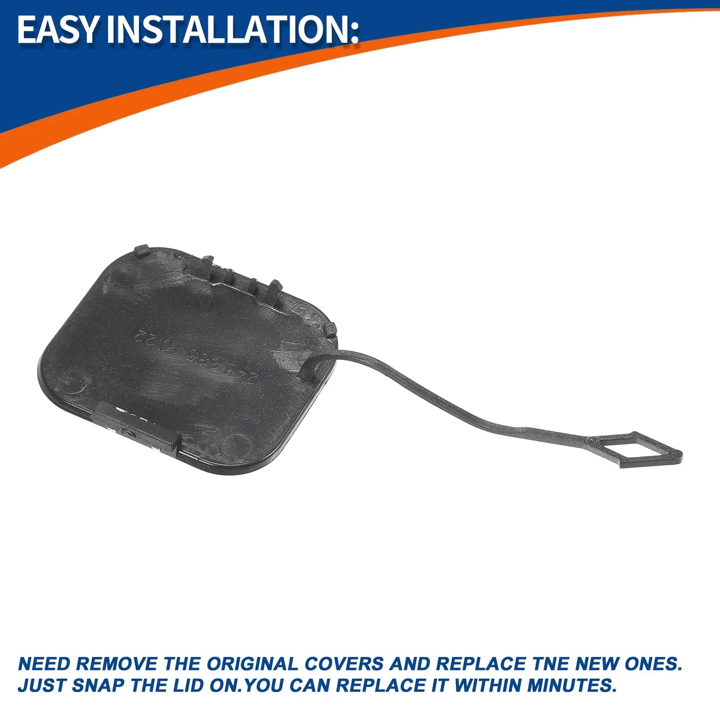 Rear Tow Hook Cover for Mercedes-Benz B-Class (2012-2019) - Black