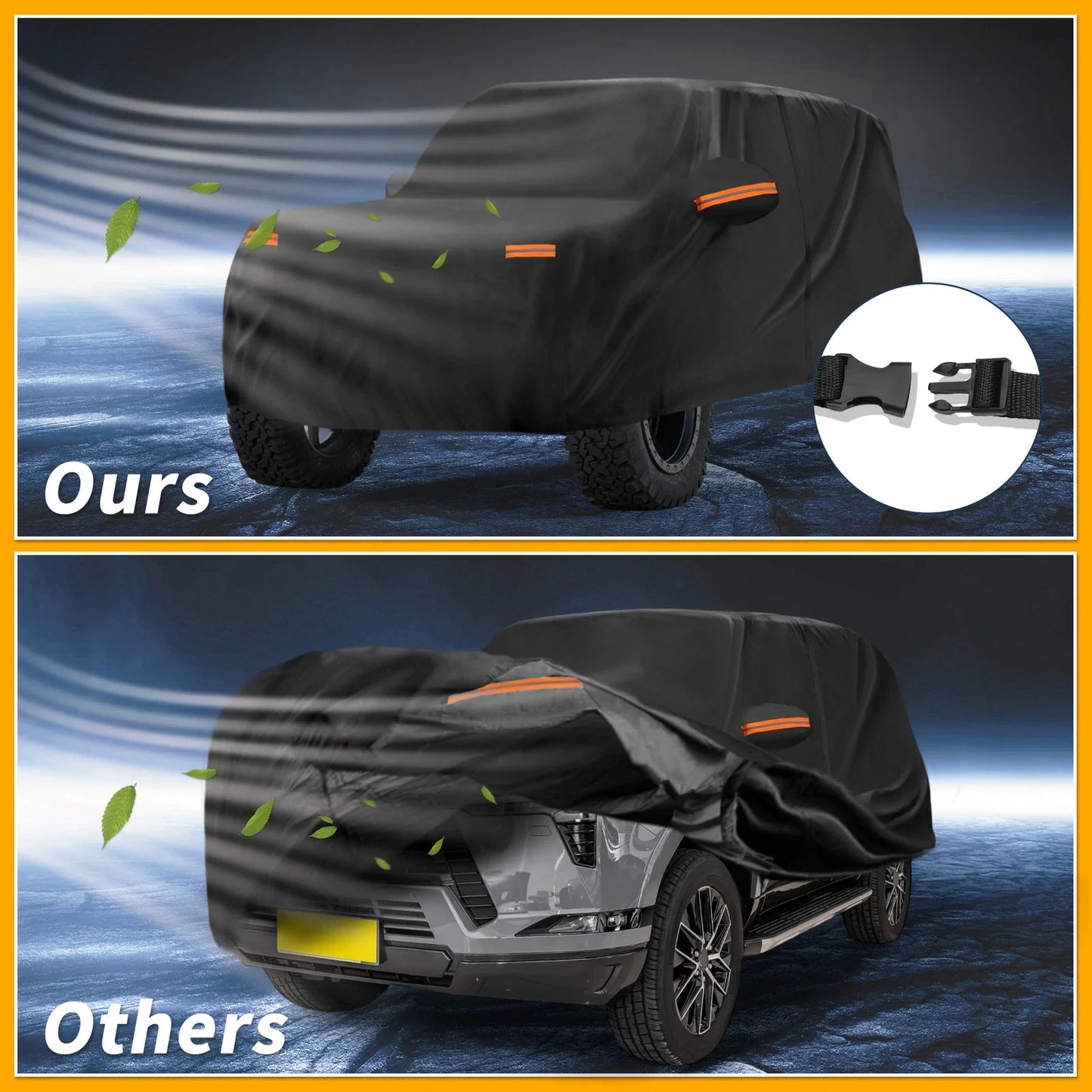 Waterproof All Weather Car Cover for Lexus GX (2010-2023) - Black 190T-PU