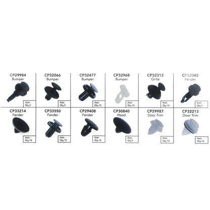 Set of 4 Bumper Fender Hood Grille Retainer Clips for Toyota 4Runner (2010–2023)
