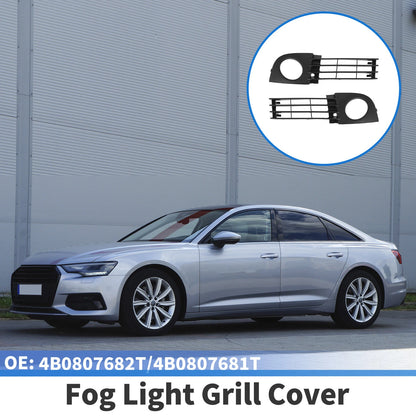 1 Pair Fog Light Grills for Audi A6 C5 (2002–2005) No. 4B0807682T/4B0807681T