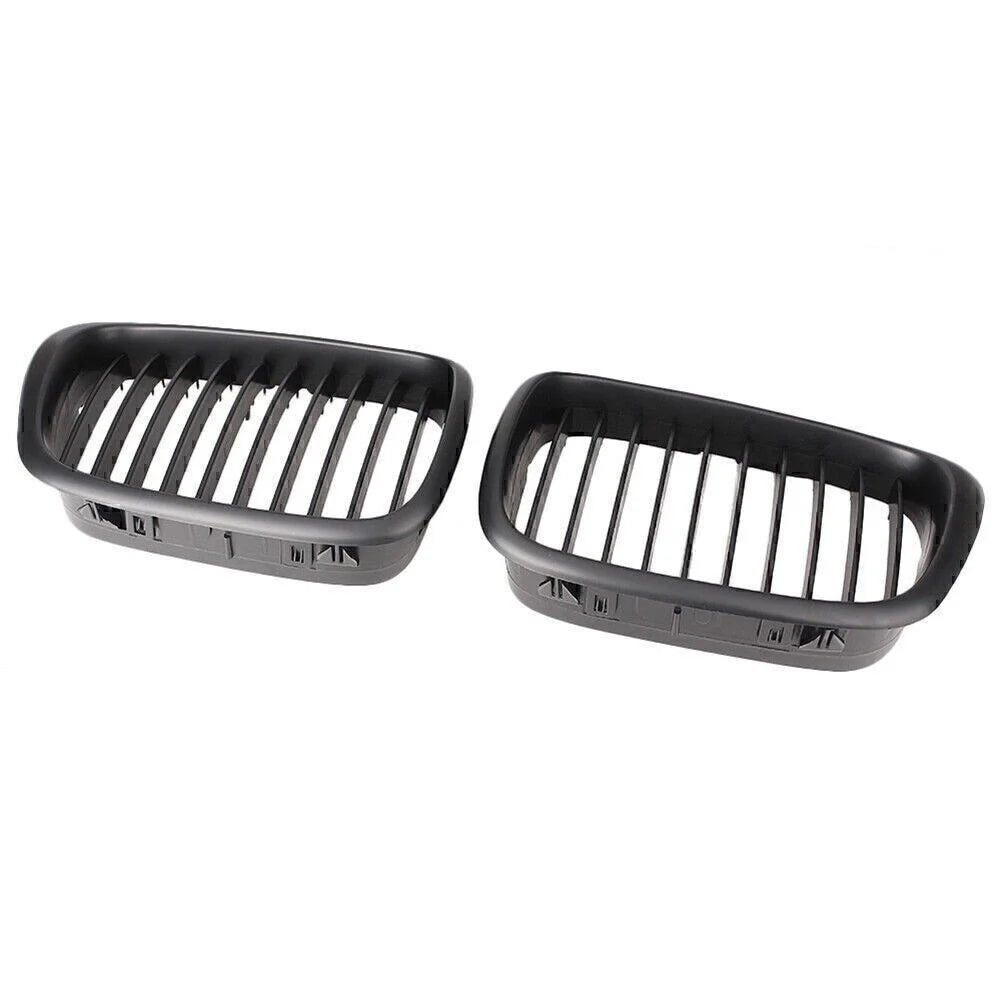 Black Upper Bumper Grill Mesh Grille for BMW E39 525 528 530 535 M5 (2000-2003)