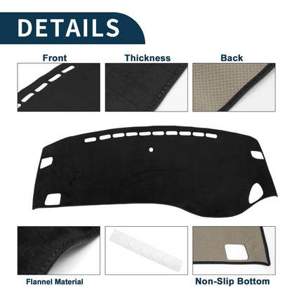 Dashboard Cover Mat for Honda Odyssey RC1 RC2 (2018–2023) Black