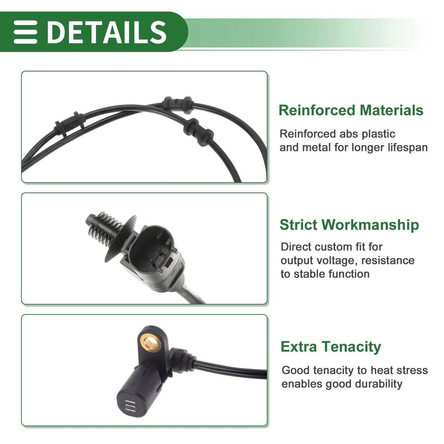 ABS Wheel Speed Sensor No.A1635400717 for Mercedes-Benz ML430 (1998–2001)