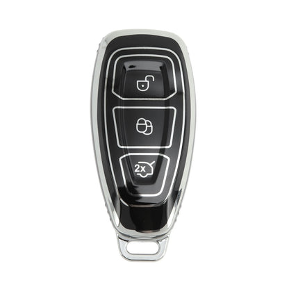 TPU Silicone Car Key Case for Ford Fiesta Focus (2011–2023) - 3 Buttons