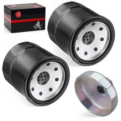 2X Oil Filter with Wrench Tool for Kawasaki Teryx KRX4 1000 (2023–2024)