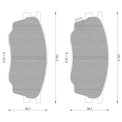 Brembo Front Disc Brake Pads for Mazda 6 (2002–2005)