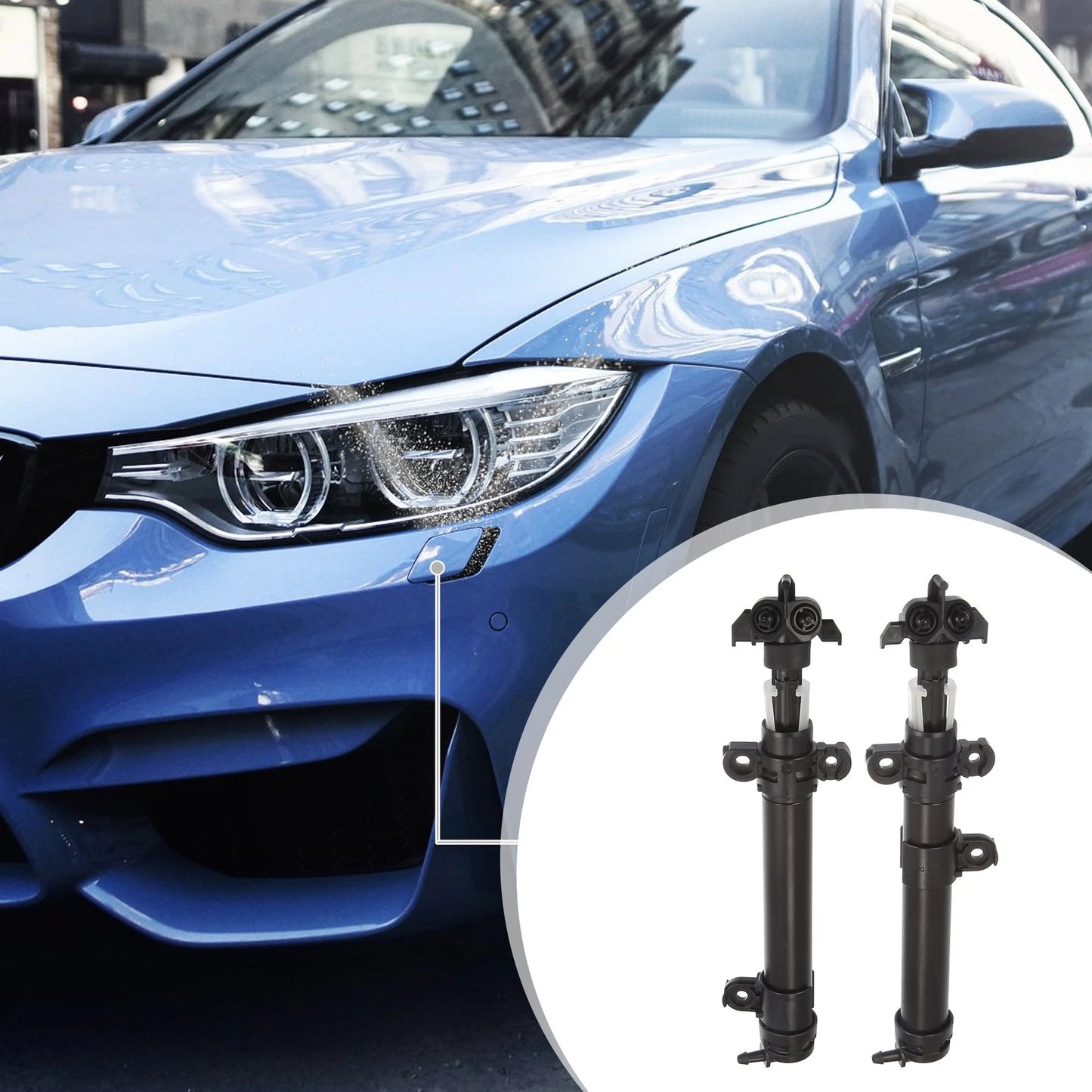 2X Headlight Washer Nozzle Sprayer Jet for Jaguar XJ