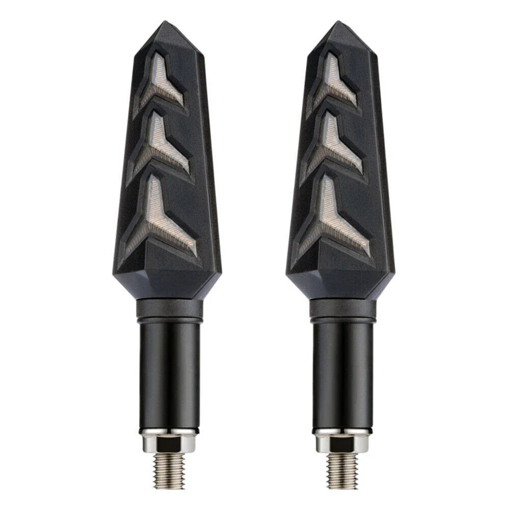 Amber LED Turn Signal Blinker Lights for Motorcycle Tail Brake Lamp