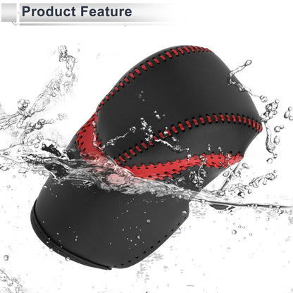Gear Shift Knob Cover for Honda Accord 2013-2017 Red Black Faux Leather