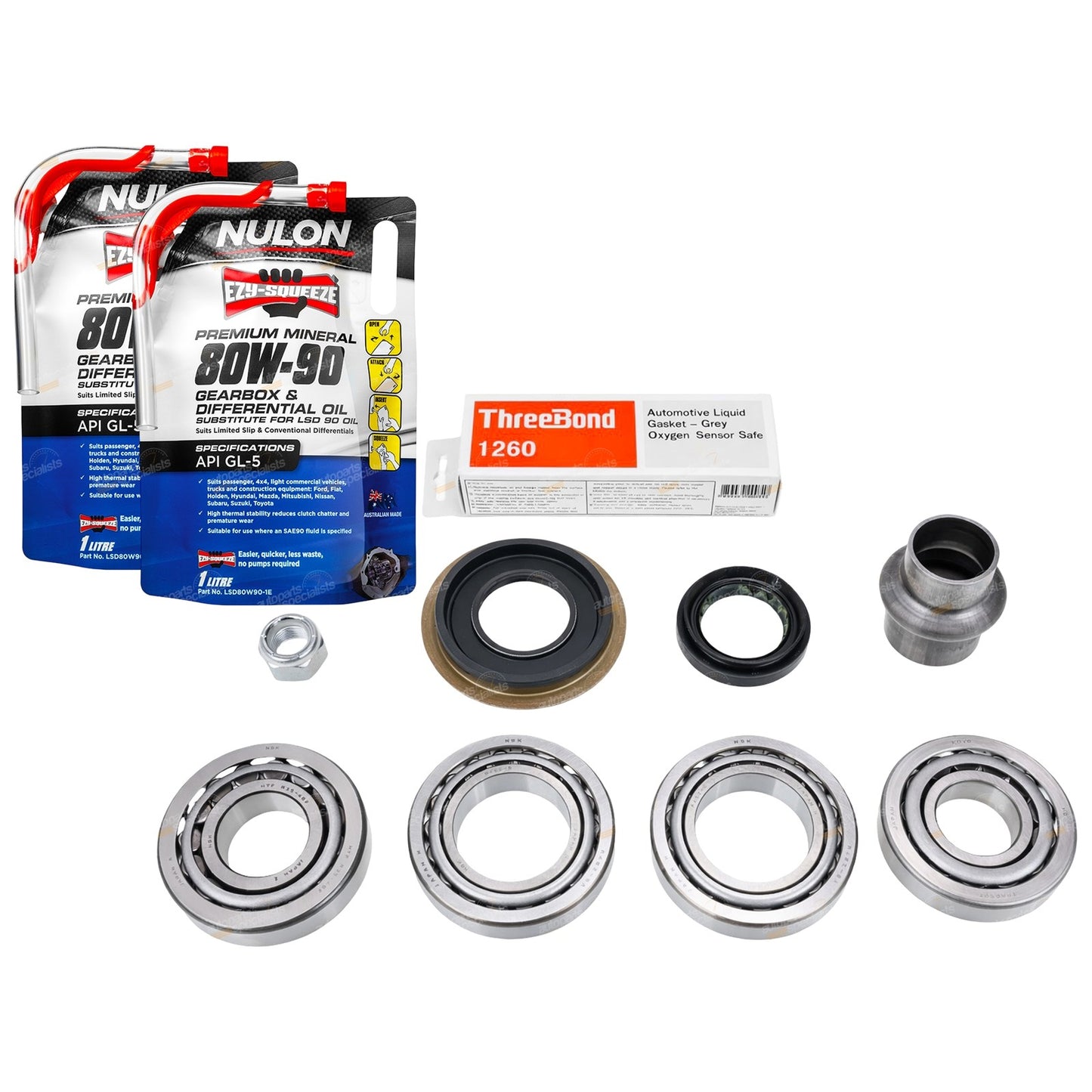Front Diff Oil Bearing & Seal Kit for Mazda BT50 B3000 (2006–2011)
