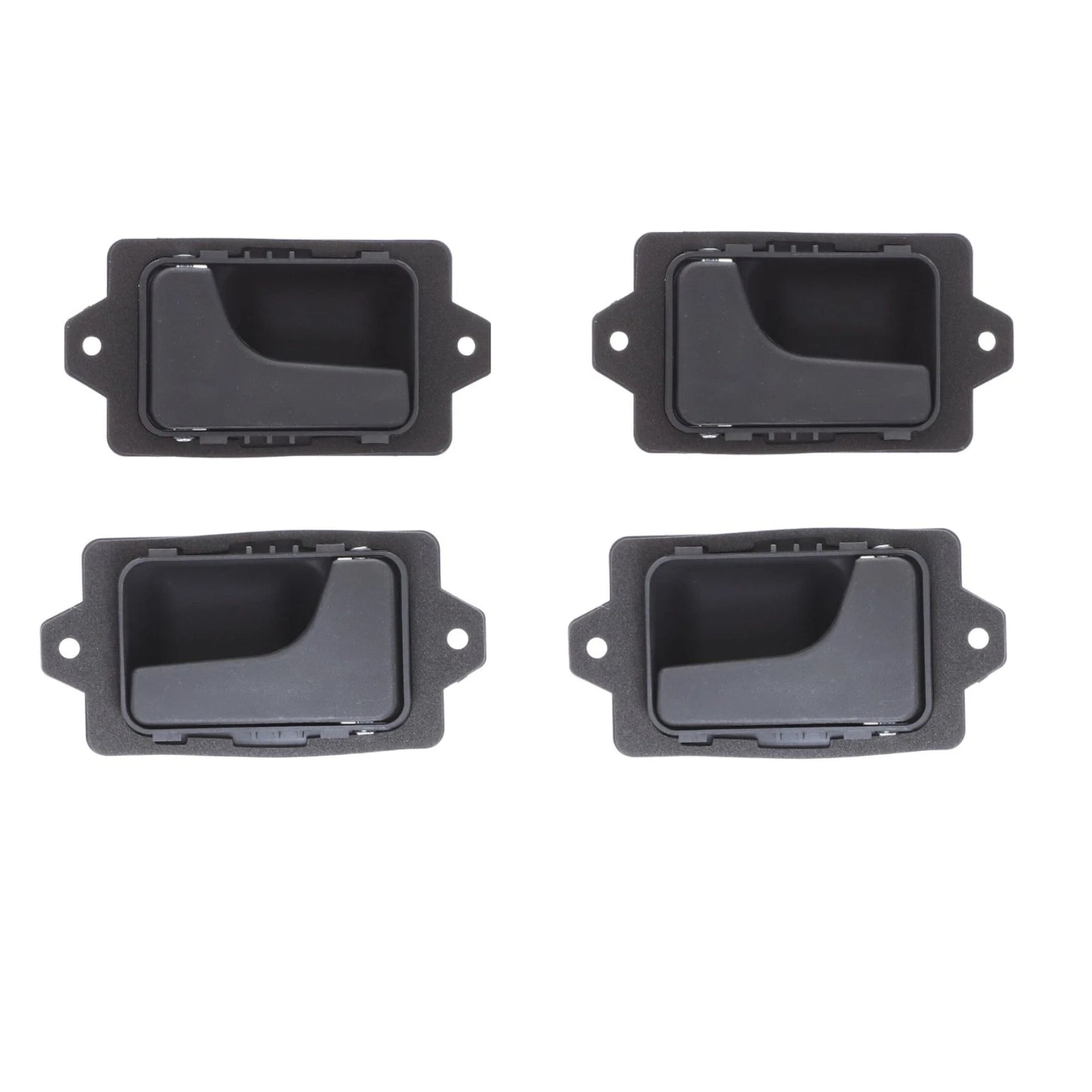 Set of 4 Textured Black Inner Door Handles for BMW 3 Series (1982–1994)