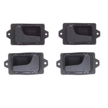 Set of 4 Textured Black Inner Door Handles for BMW 3 Series (1982–1994)