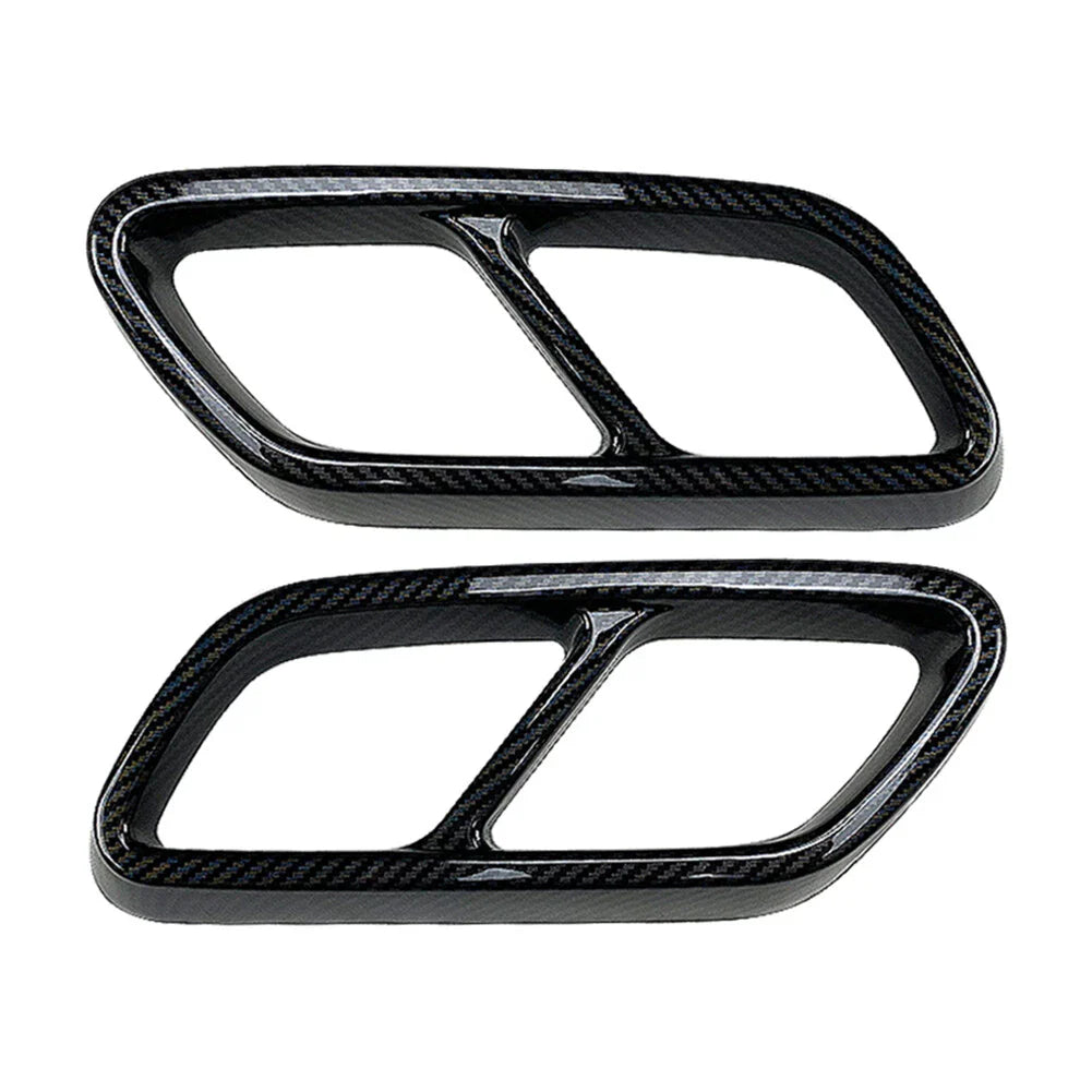 Rear Exhaust Muffler Tail Pipe Covers for Mercedes Benz C-Class (2022-2023)