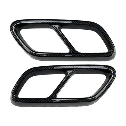 Rear Exhaust Muffler Tail Pipe Covers for Mercedes Benz C-Class (2022-2023)
