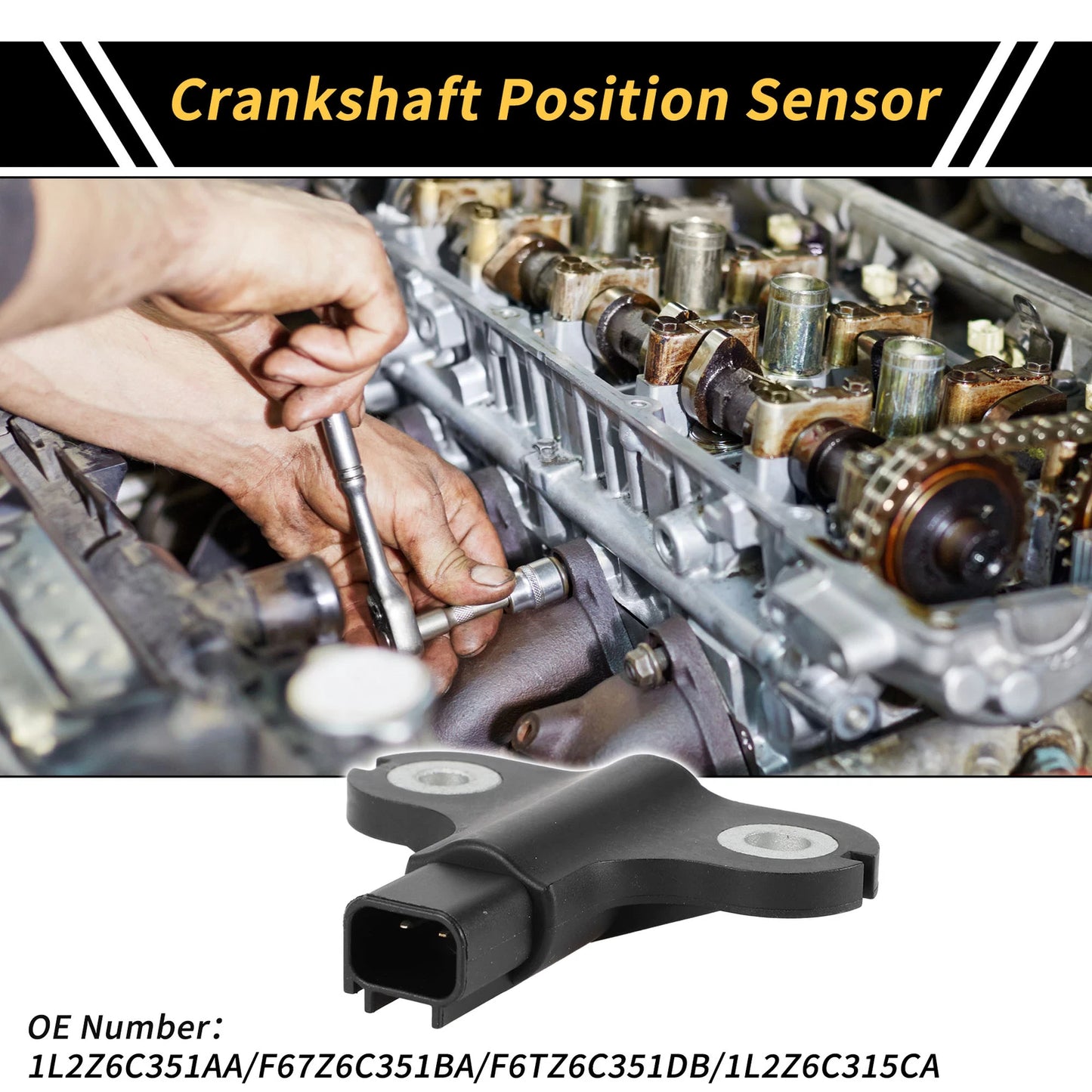 Crankshaft Position Sensor for Ford F-150 F-250 F-350 (1996–1997) No. 1L2Z6C351AA