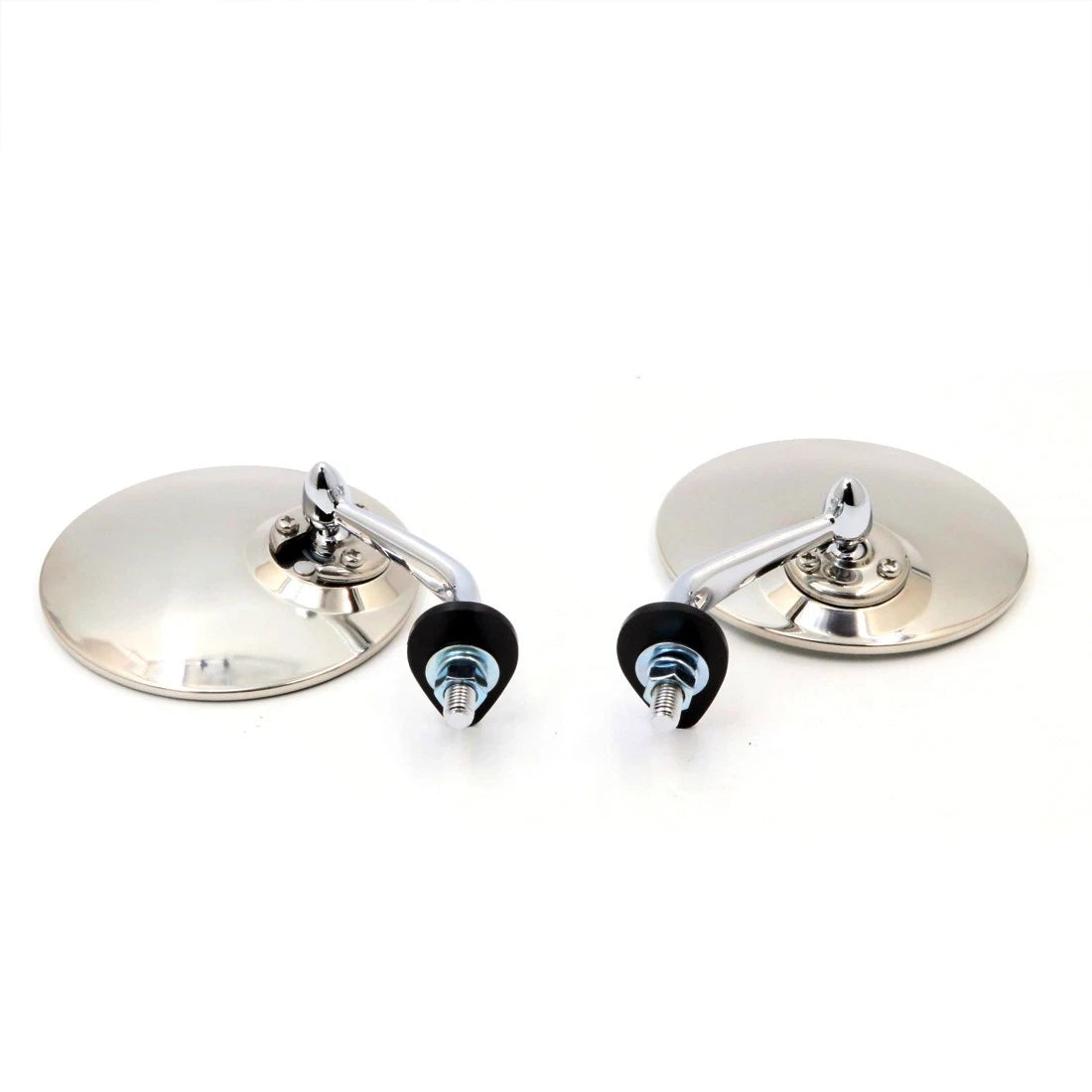 Chrome Wing Fender and Door Classic Mirrors for Lucas Style (2pcs)