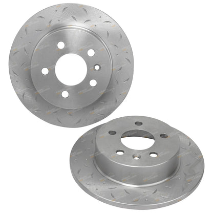Rear Drilled Slotted Brake Rotors for Ford Falcon EA II EB ED XR6 XR8 (1990-1994)