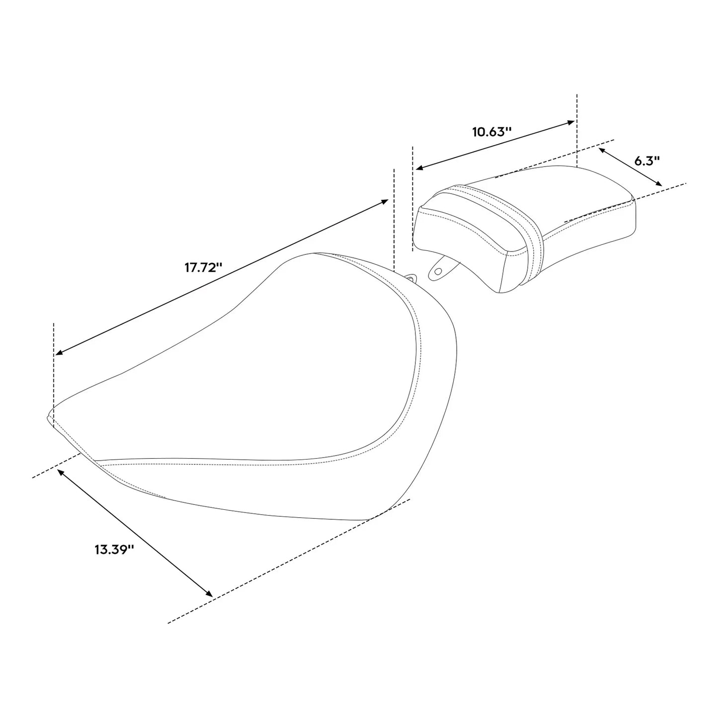 Rider & Passenger Seats for Harley Softail Street Bob FXST (2018-2024)